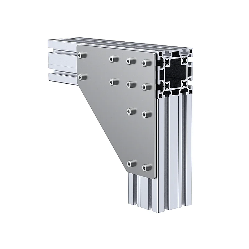 Two-way connecting plate 80x80