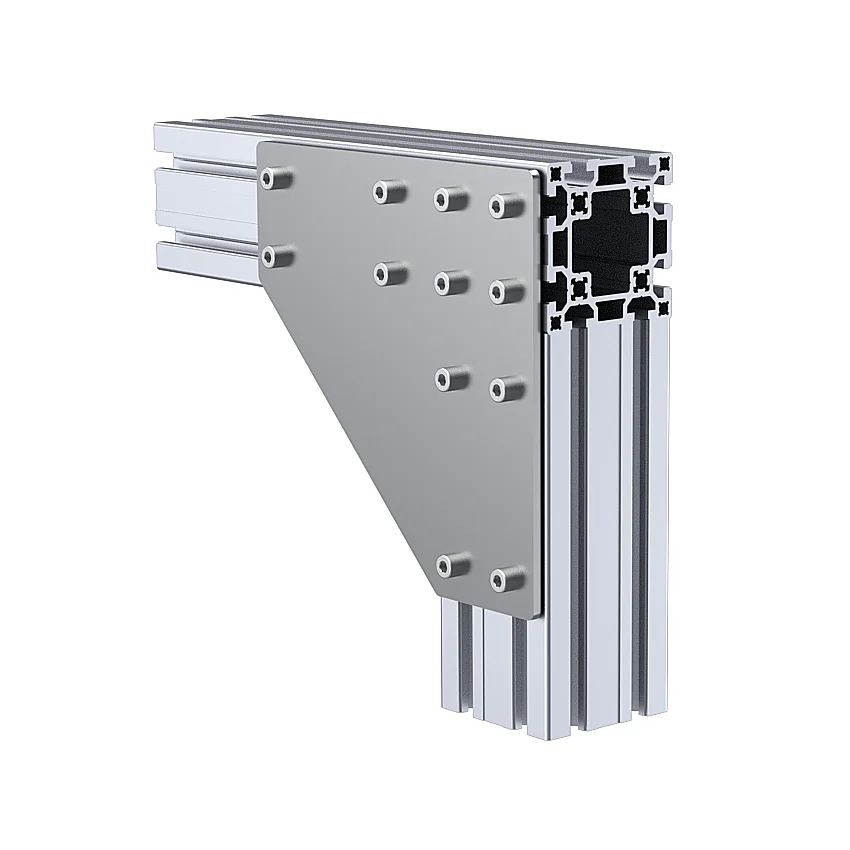 Two-way connecting plate 90x90