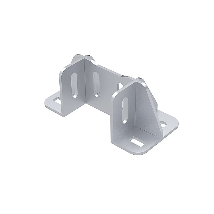 Foot clamp for floor mounting 40x80