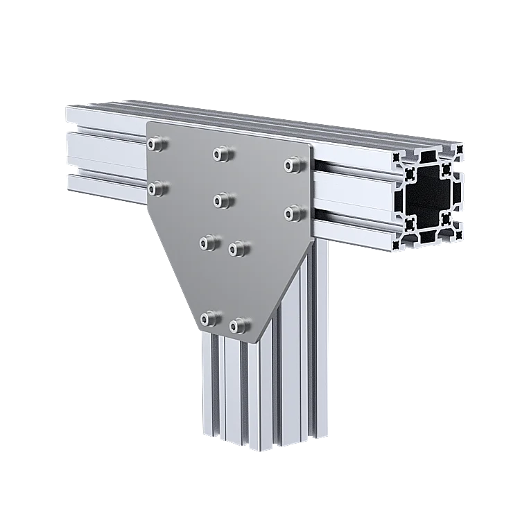 Three-way connecting plate 100x100
