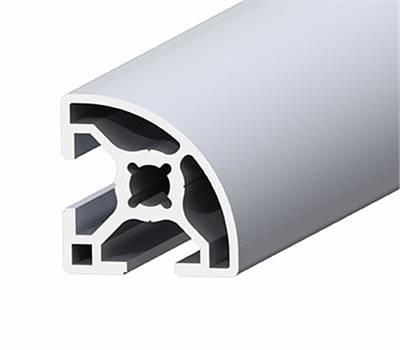 Modular aluminium profile 30 x 30 mm radius