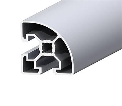 Modular aluminium profile 45 x 45 mm radius