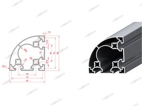 Rounded Sigma profile 80x80