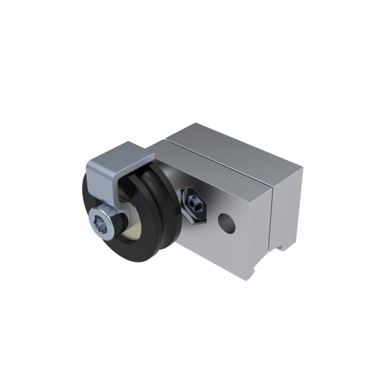Set of pulleys with U-slot Ø30 - double hole