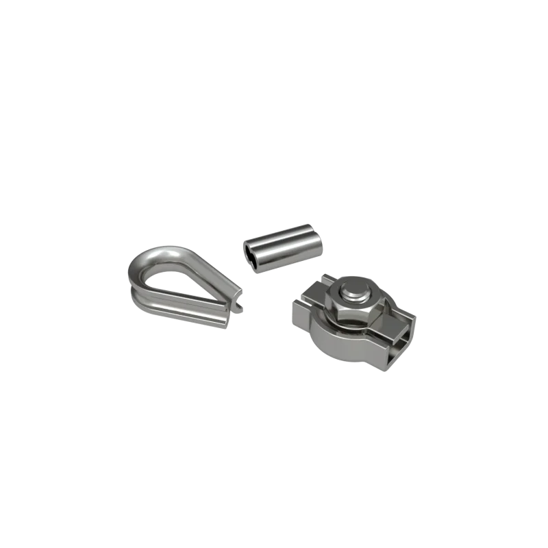 Cable connecting clip set
