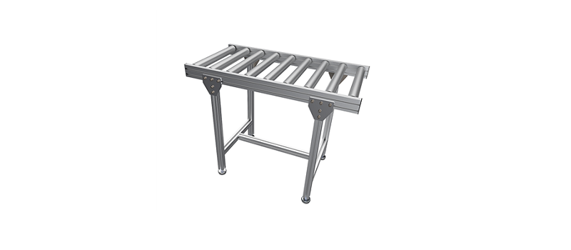 Roller conveyor with ribbed rollers Ø50×290 mm, length 4000 mm
