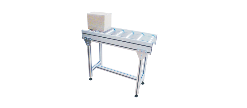 Roller conveyor with steel rollers Ø51×290 mm, length 6000 mm