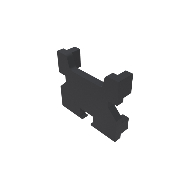 Plastic cap for roller track 40 mm, Ø24