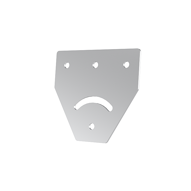 Stepped T connecting plate