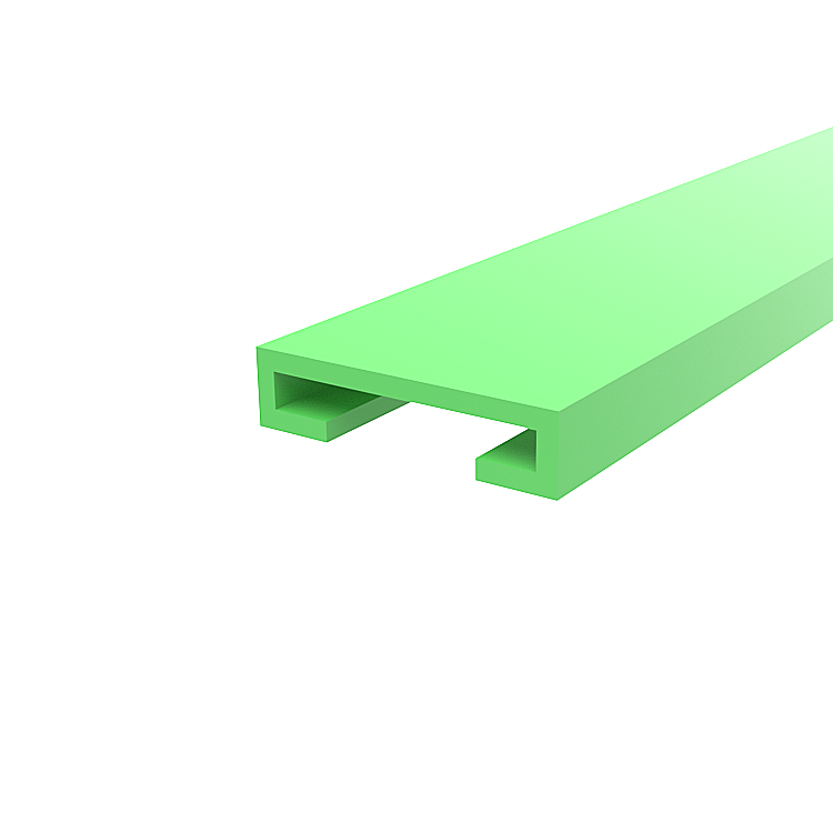 Plastic side guide strip 10×40 mm