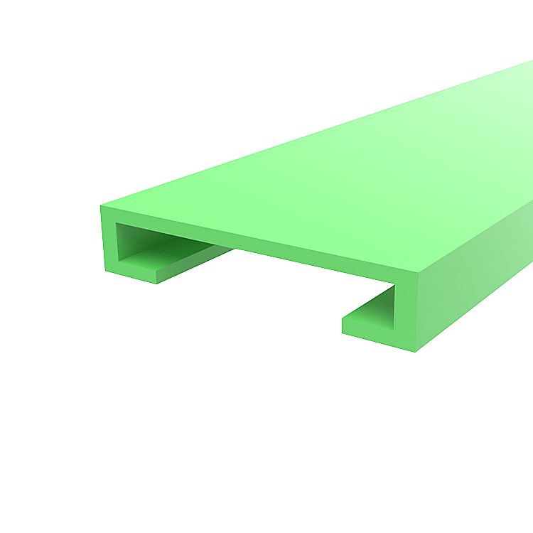 Plastic side guide strip 13×60 mm