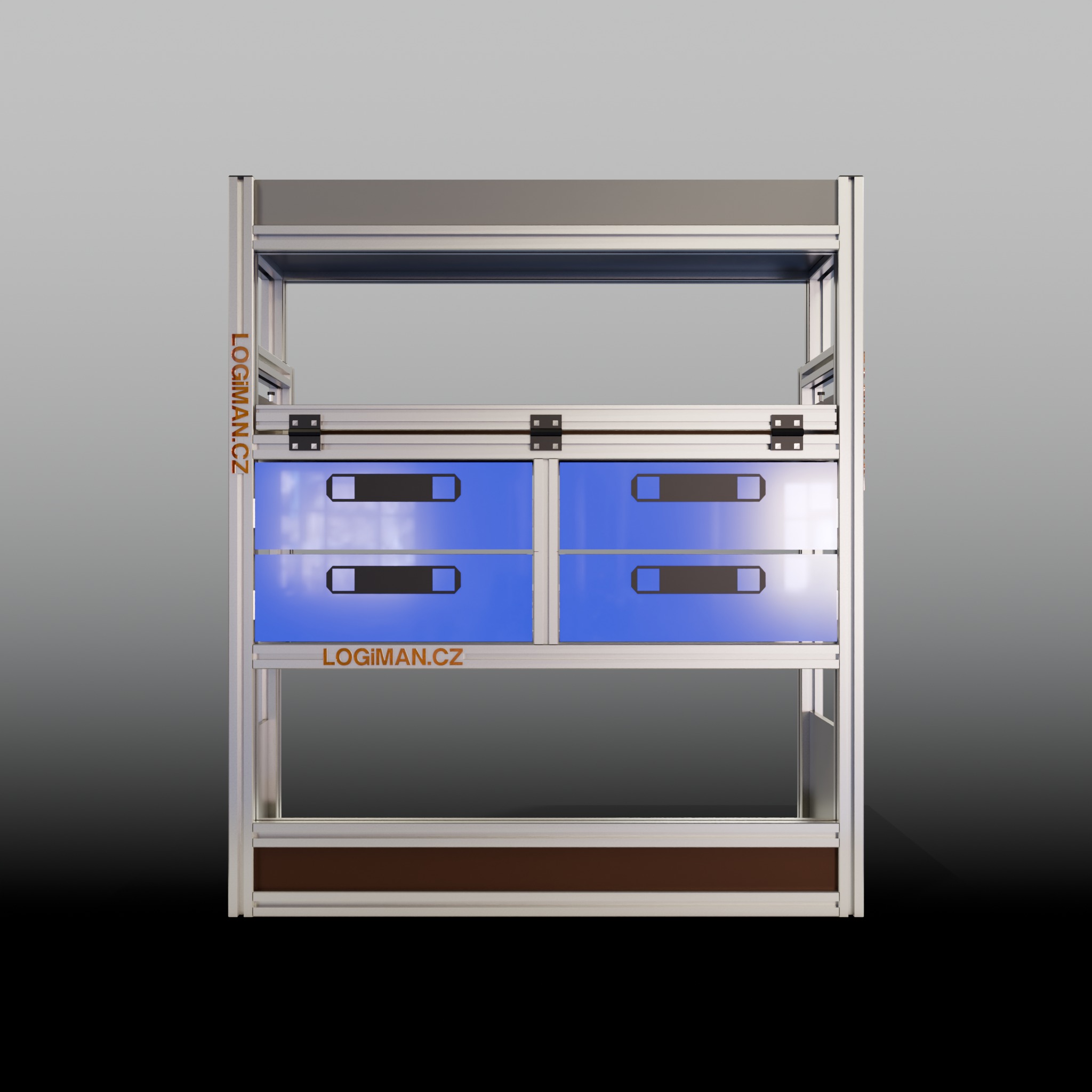 Van shelving fit-out – Citroen Jumpy L1 - front view