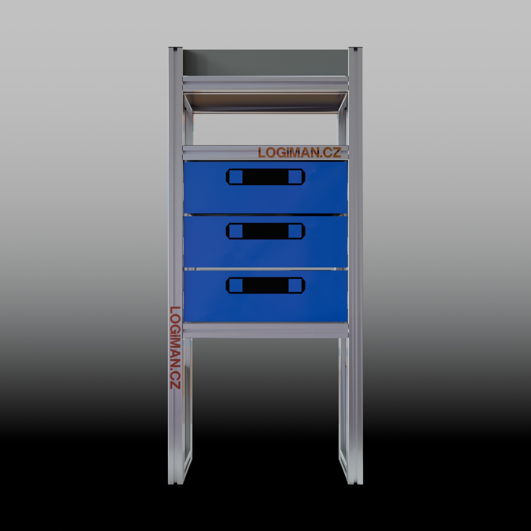 Van shelving fit-out – Citroen Jumpy L1 - front view
