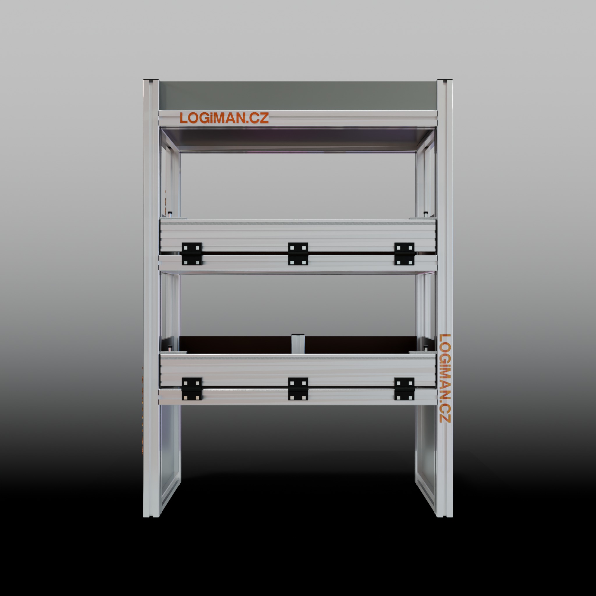 Van shelving fit-out – Ford Connect L1 - front view
