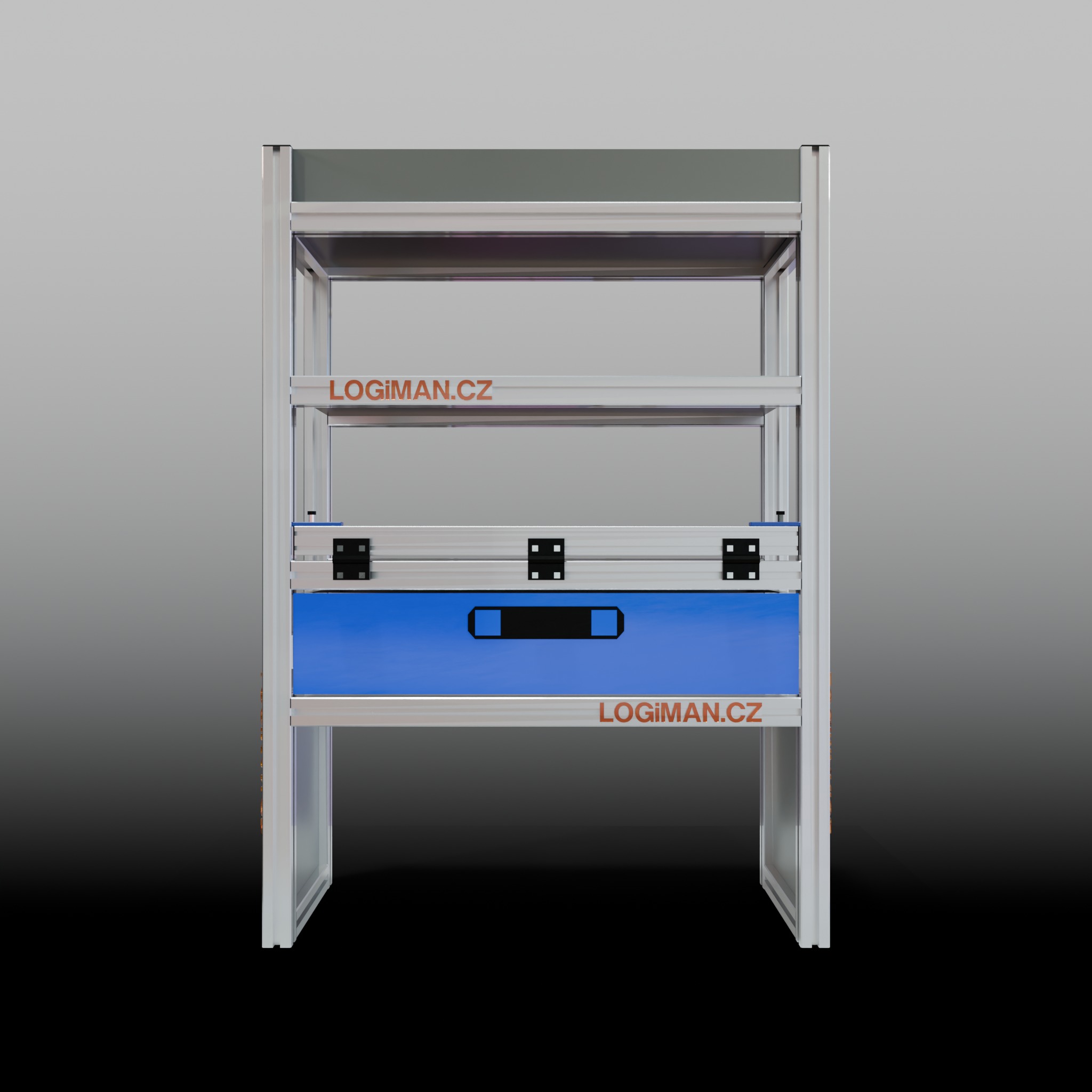 Van shelving fit-out – Ford Connect L1 - front view
