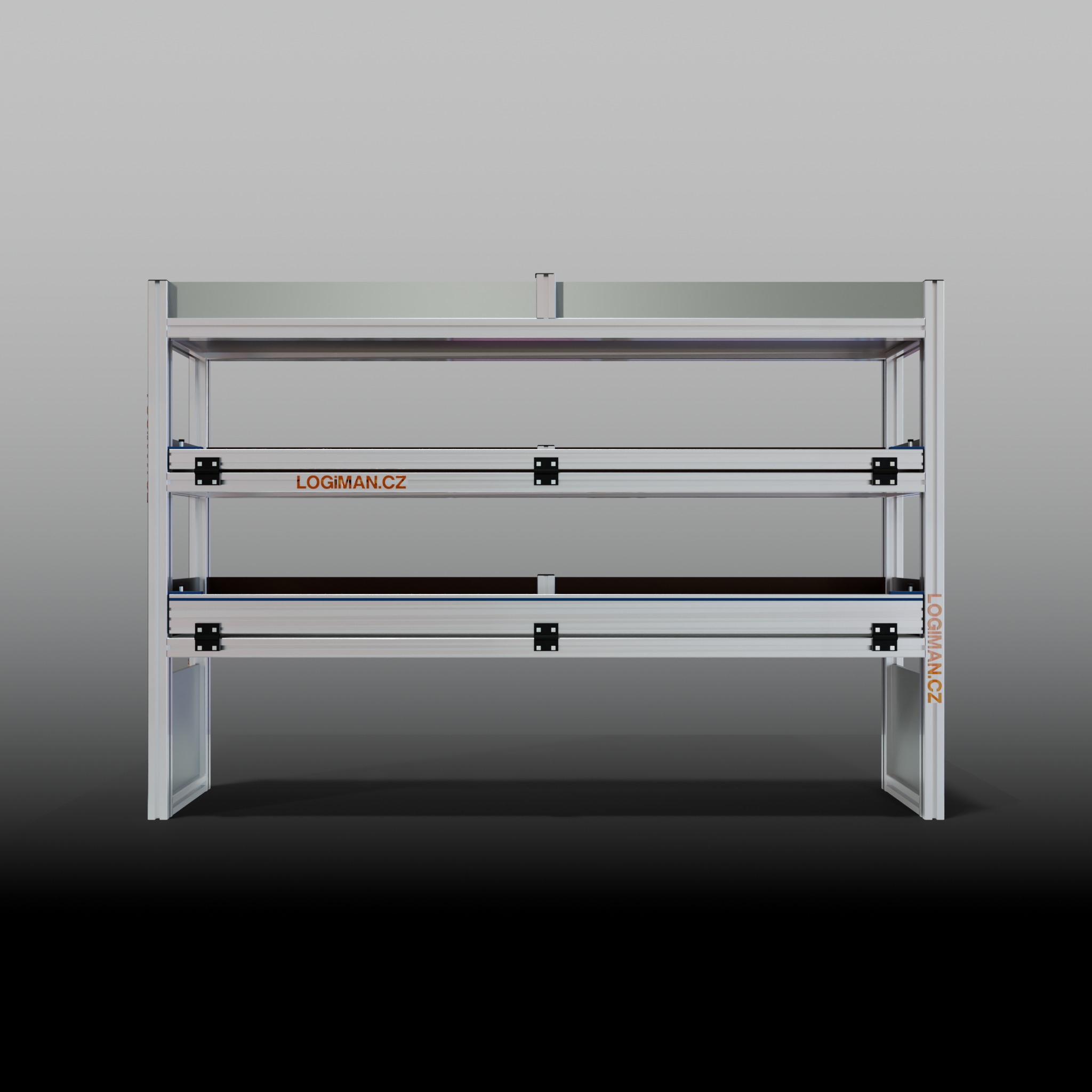 Van shelving fit-out – Ford Connect L2 - front view