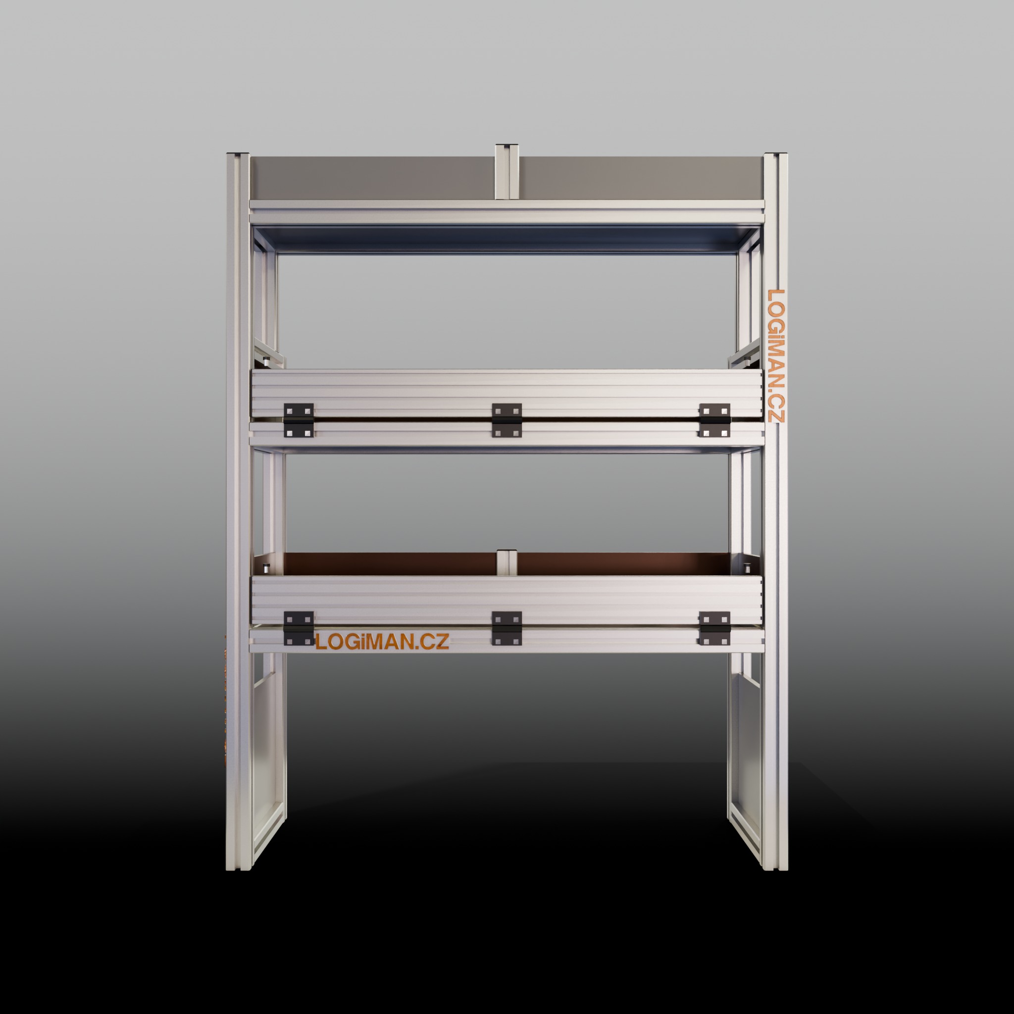 Van shelving fit-out – Mercedes Vito L1 - front view