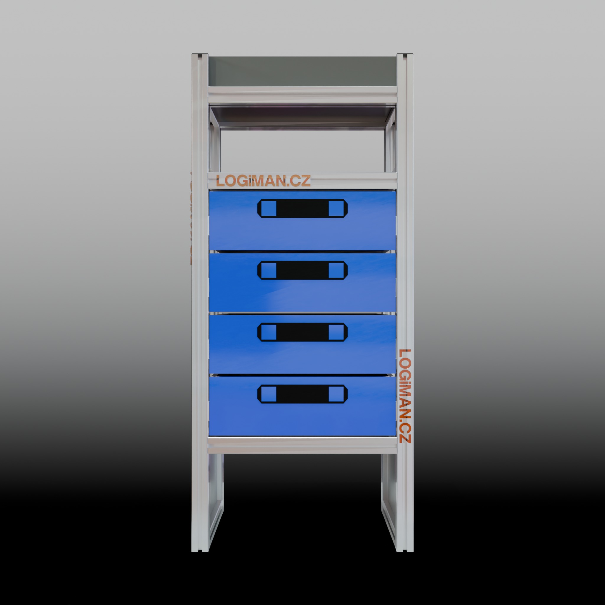 Van shelving fit-out – Opel Vivaro L2 - front view