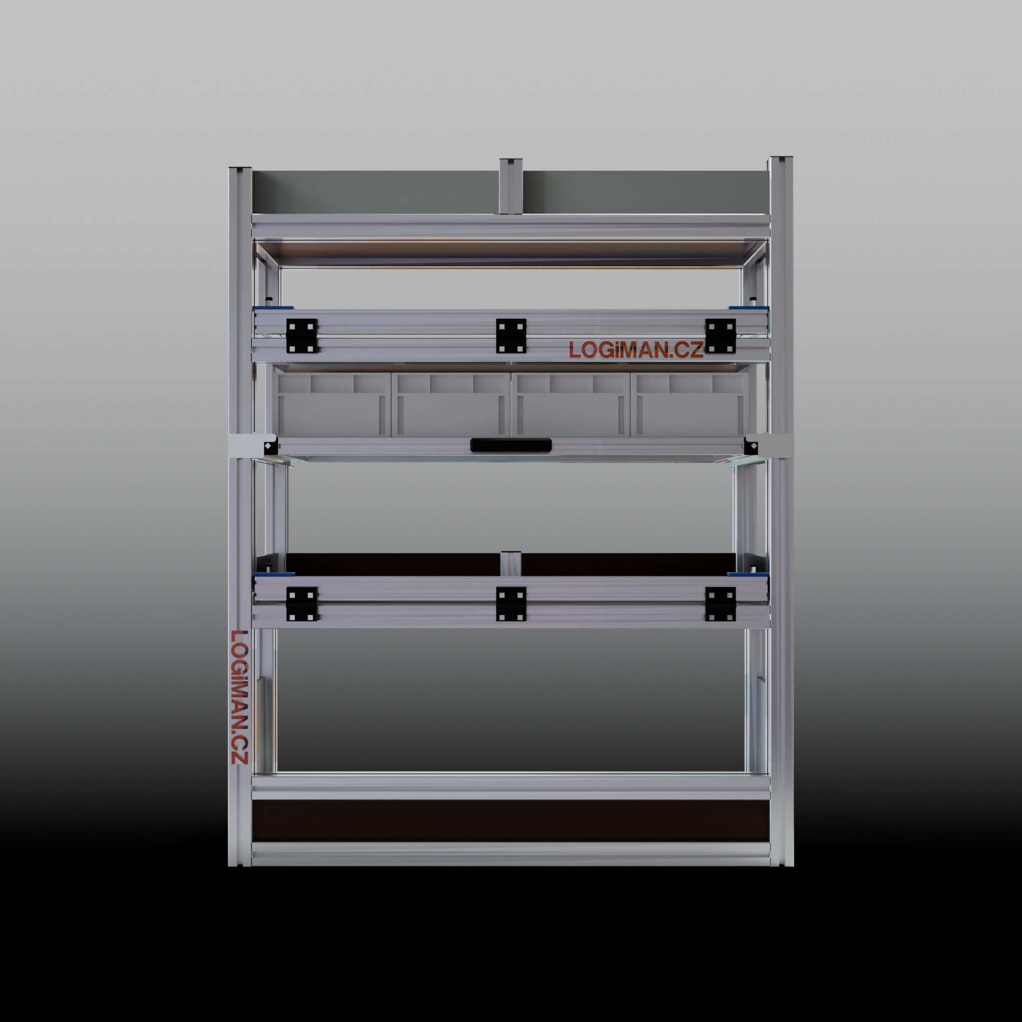 Van shelving fit-out – Peugeot Expert L2 - front view