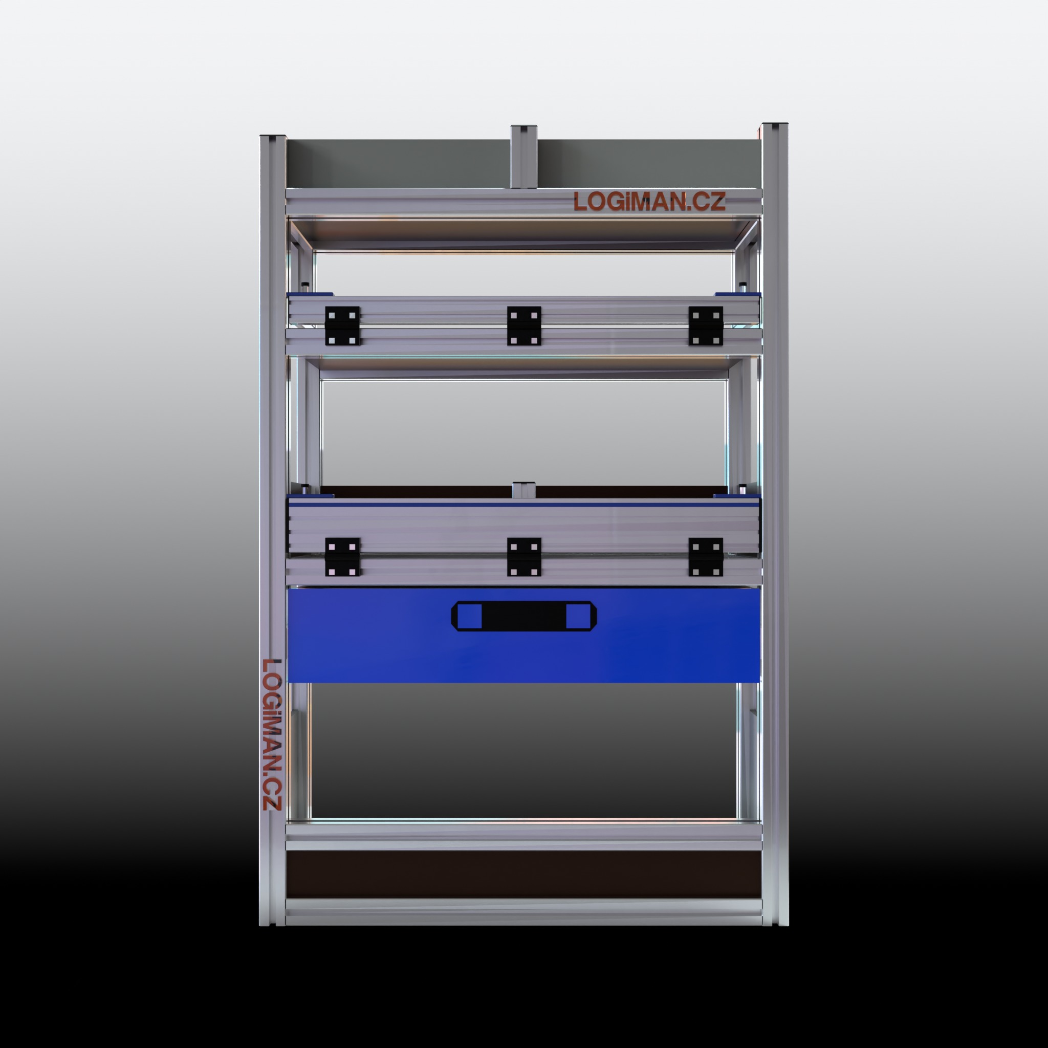 Van shelving fit-out – Peugeot Expert L2 - front view