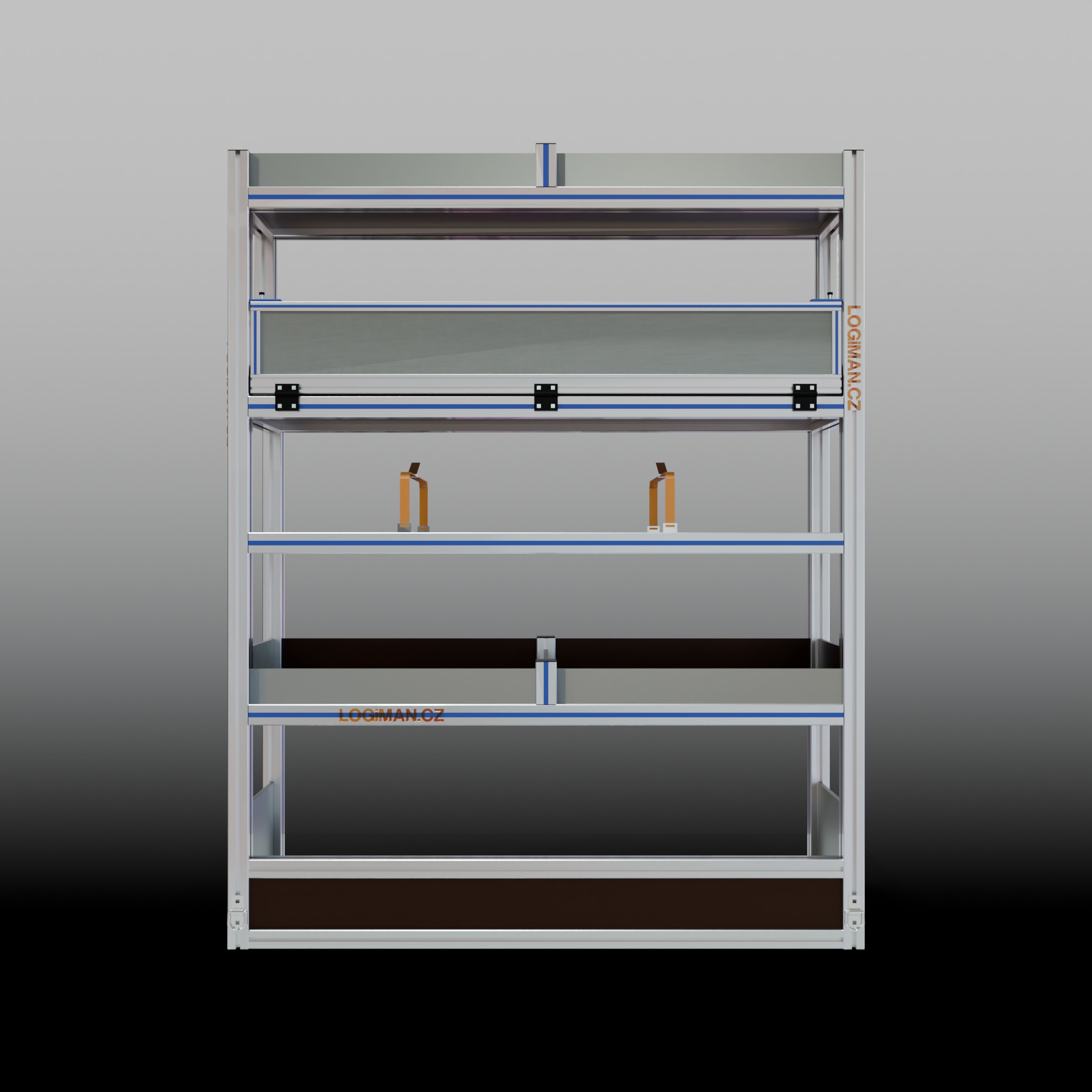 Van shelving fit-out – Renault Master L2H2 - front view
