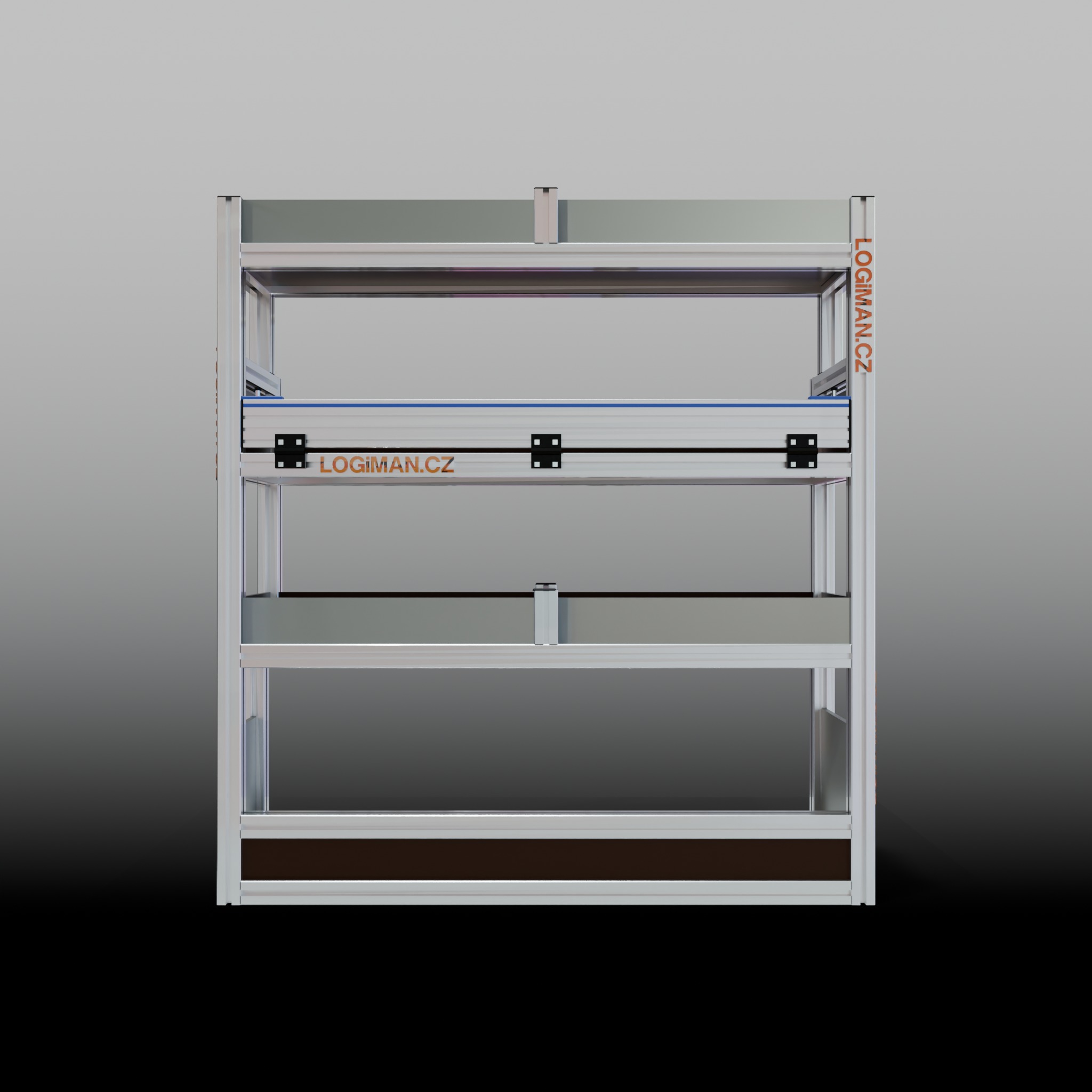 Van shelving fit-out – Toyota ProAce L2 - front view