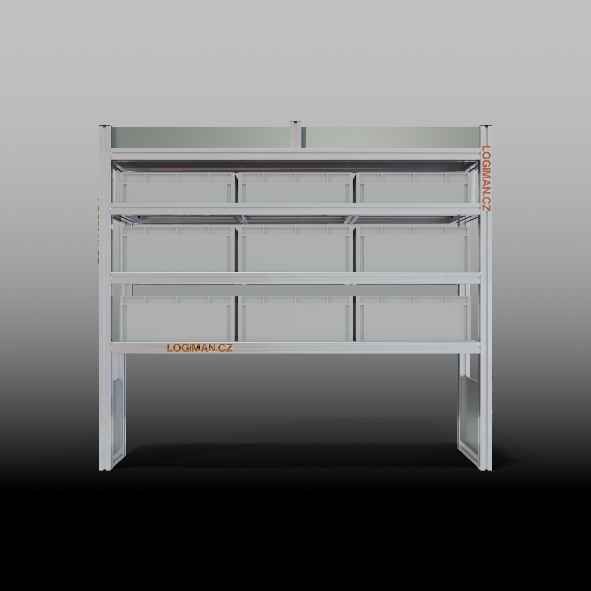 Van shelving fit-out – Toyota ProAce L3 - front view