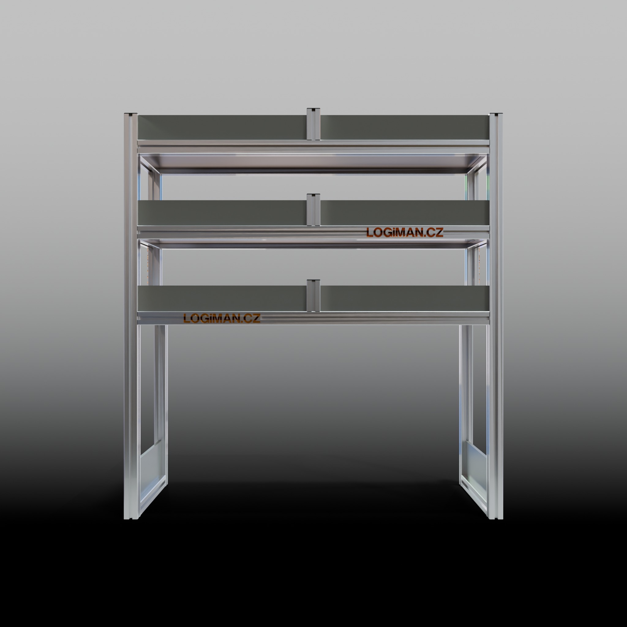 Van shelving fit-out – VW Caddy L2 - front view